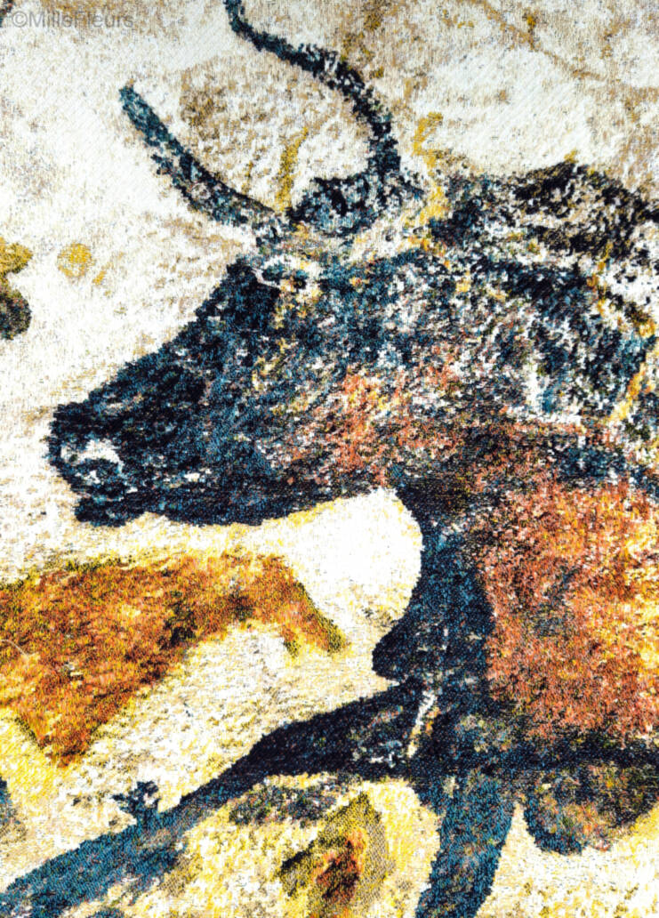 Caves of Lascaux Wall tapestries Ancient Art - Mille Fleurs Tapestries