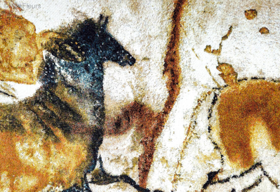Caves of Lascaux Wall tapestries Ancient Art - Mille Fleurs Tapestries
