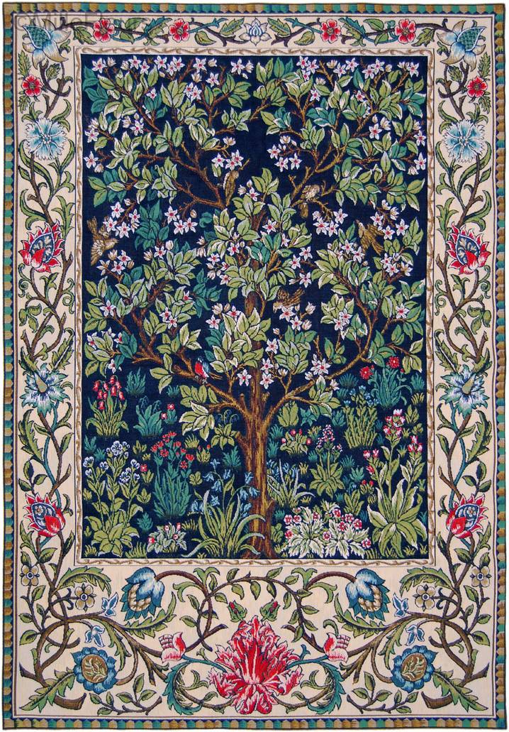 Tree of Life (William Morris) Wall tapestries William Morris and Co - Mille Fleurs Tapestries