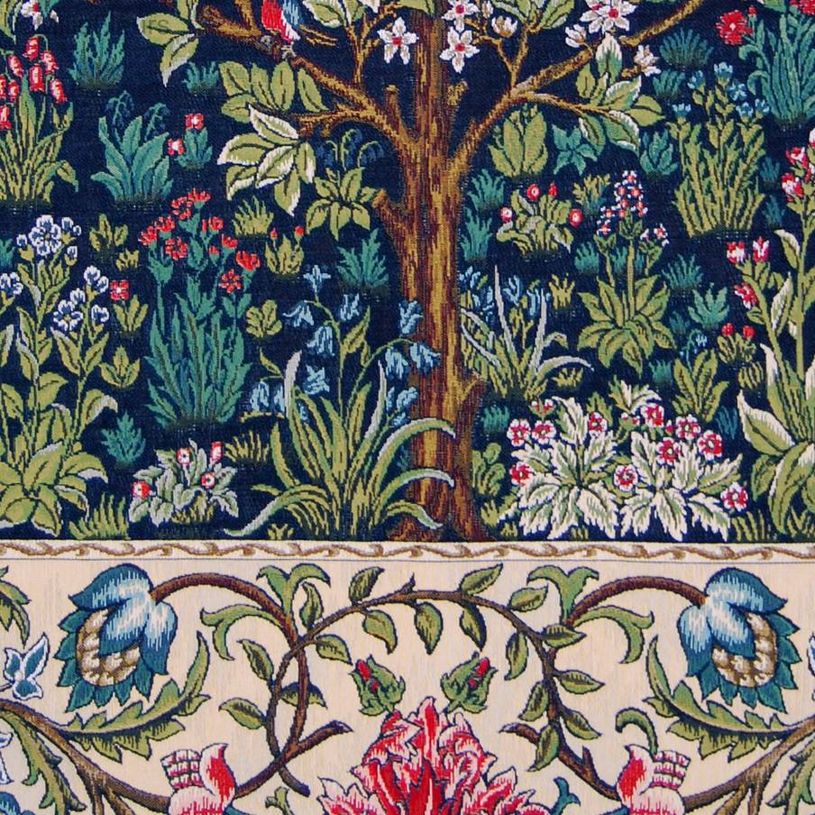 Arbol de la Vida (William Morris) Tapices de pared William Morris & Co - Mille Fleurs Tapestries