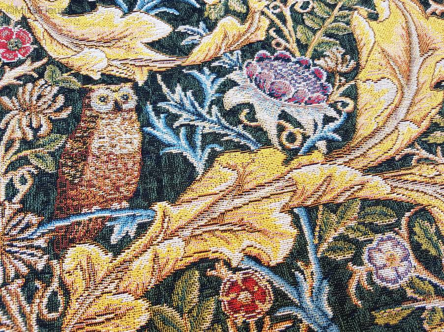 Hibou et Pigeon (William Morris) Tapisseries murales William Morris & Co - Mille Fleurs Tapestries