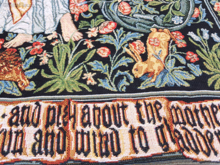 Flora (William Morris), beige Tapices de pared William Morris & Co - Mille Fleurs Tapestries