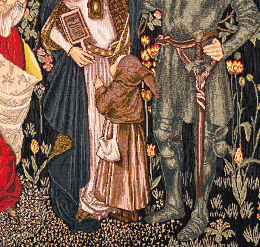 Würde der Frauen (Morris) Tapices de pared William Morris & Co - Mille Fleurs Tapestries