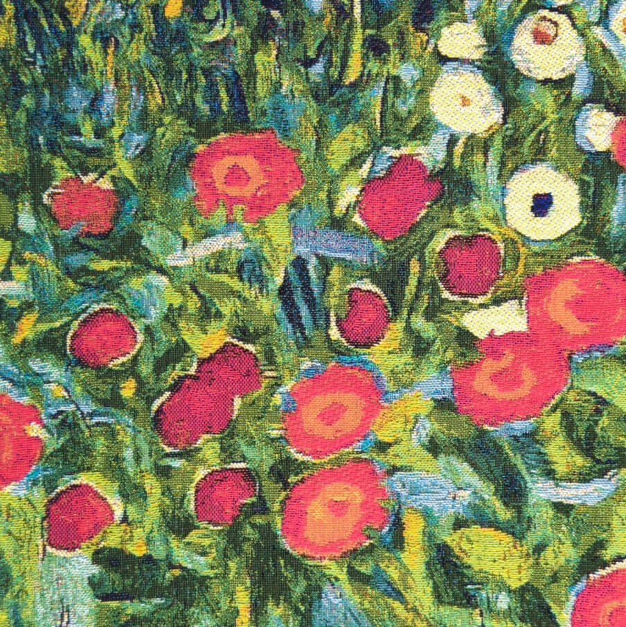 Jardín en Flor Fundas de cojín Gustav Klimt - Mille Fleurs Tapestries