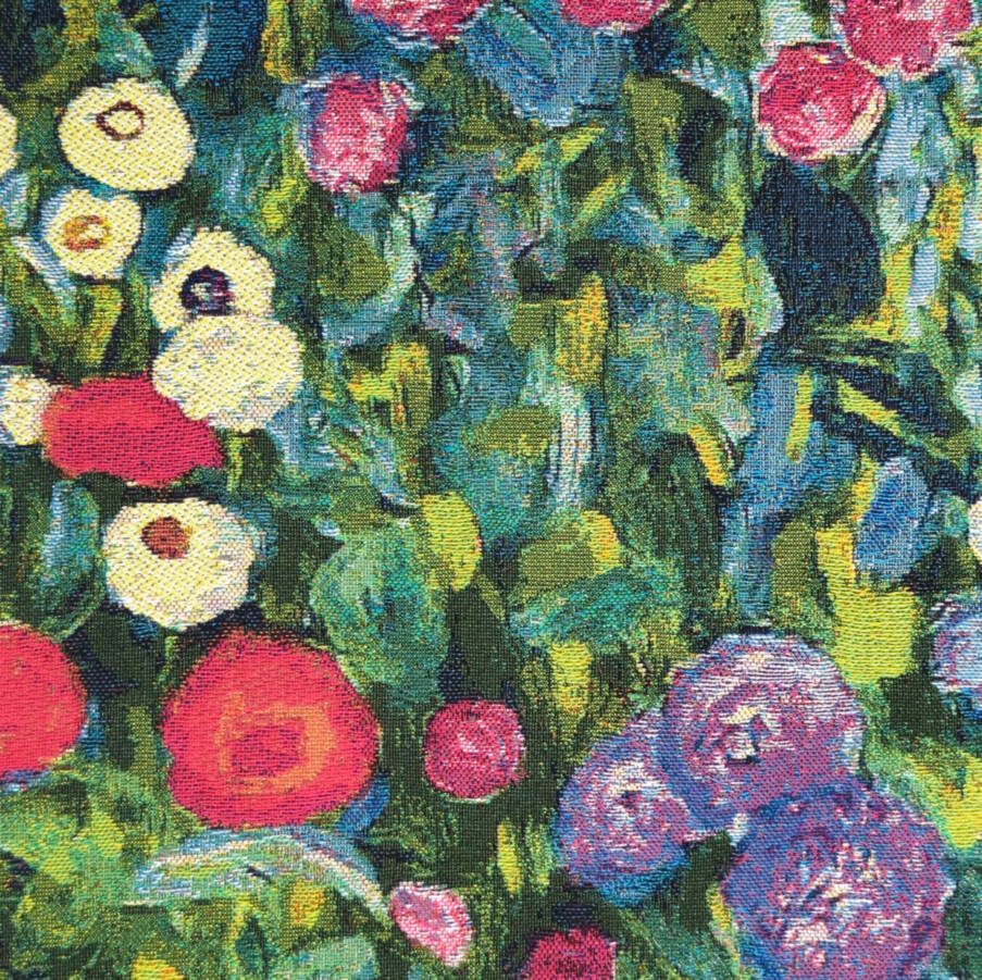 Jardín de Verano Fundas de cojín Gustav Klimt - Mille Fleurs Tapestries
