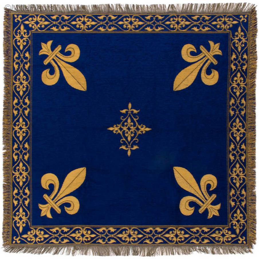 Fleur-de-lis Throws & Plaids Medieval - Mille Fleurs Tapestries