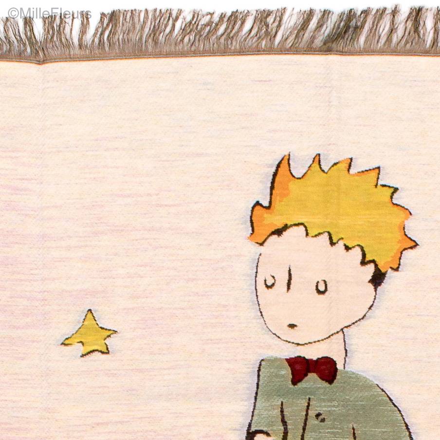 The Little Prince with fox Throws & Plaids The Little Prince - Mille Fleurs Tapestries