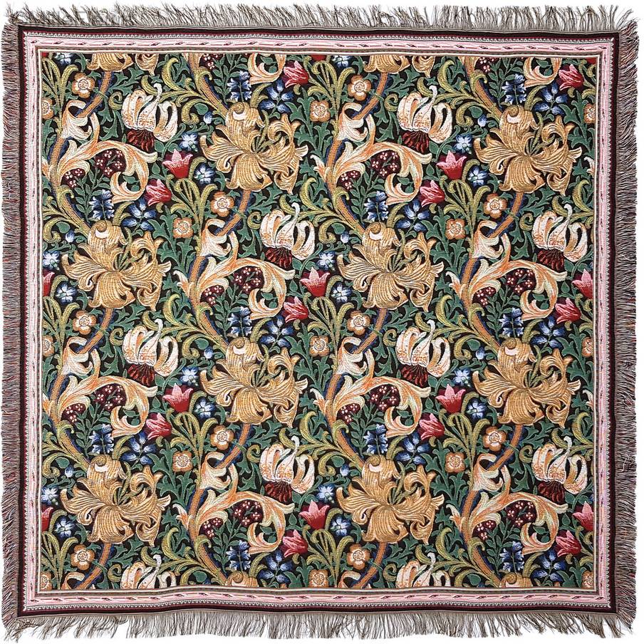 Golden Lily (William Morris) Throws & Plaids William Morris and Co - Mille Fleurs Tapestries