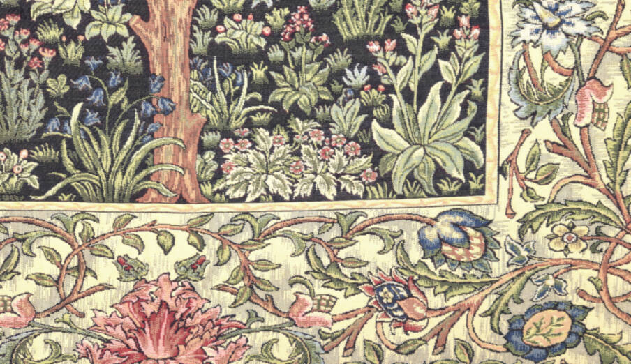 Tree of Life Throws & Plaids William Morris and Co - Mille Fleurs Tapestries