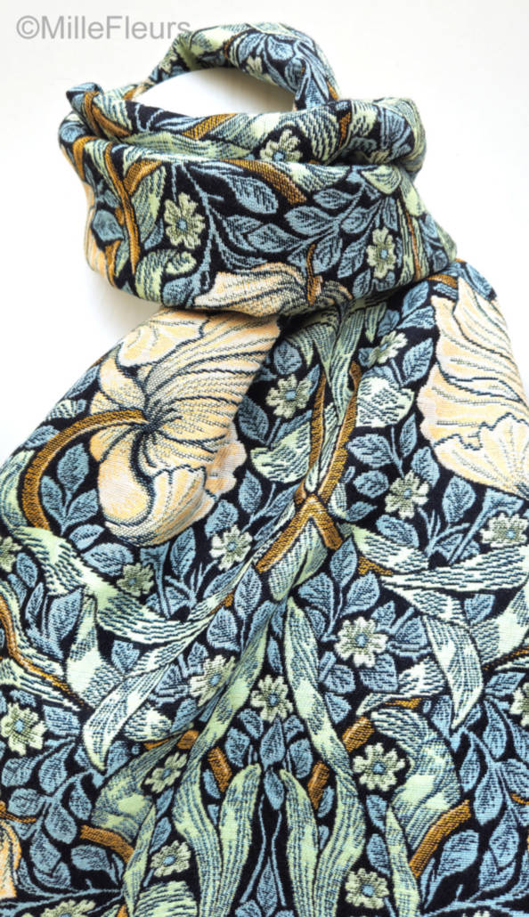 Pimpernel (William Morris) Scarves - Mille Fleurs Tapestries