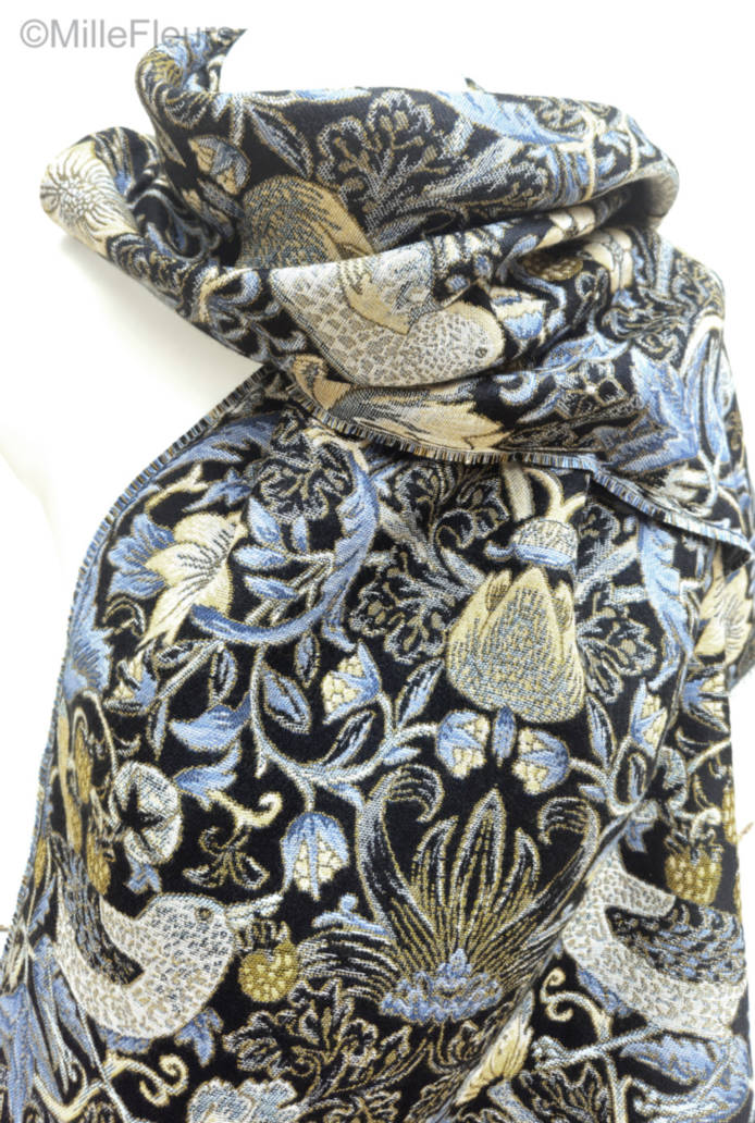 Strawberry Thief Scarves William Morris - Mille Fleurs Tapestries