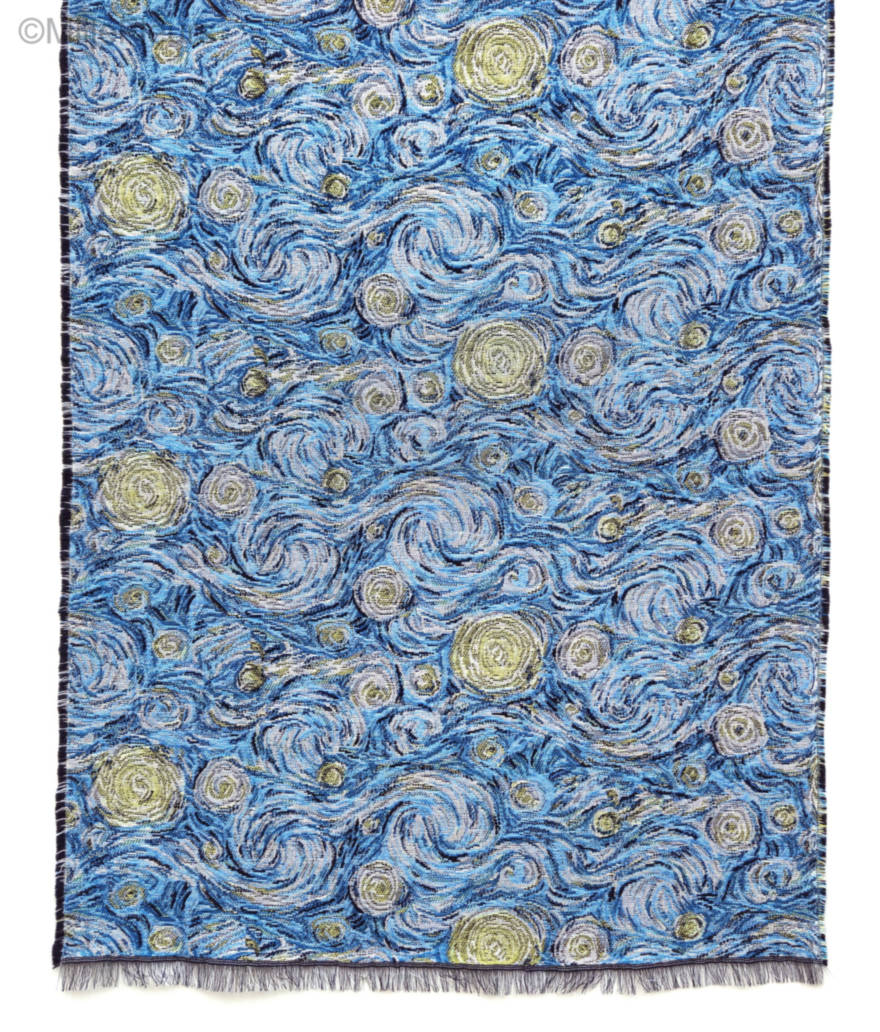 De Sterrennacht (Van Gogh) Sjaals - Mille Fleurs Tapestries
