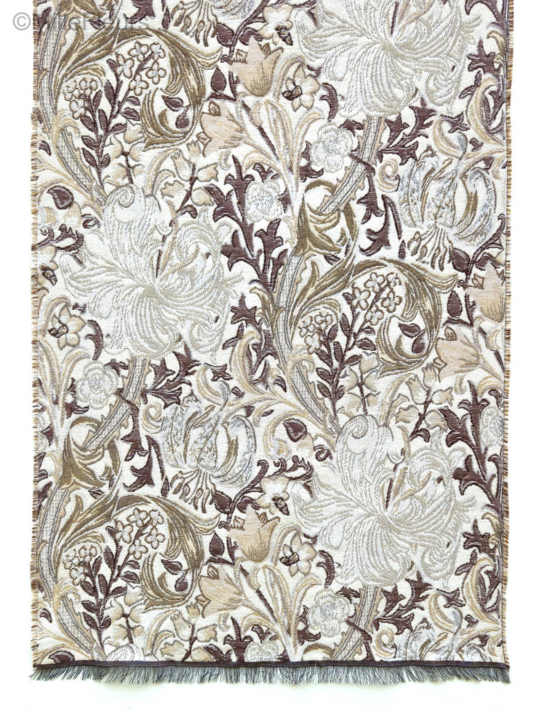 Golden Lily (William Morris) Scarves - Mille Fleurs Tapestries
